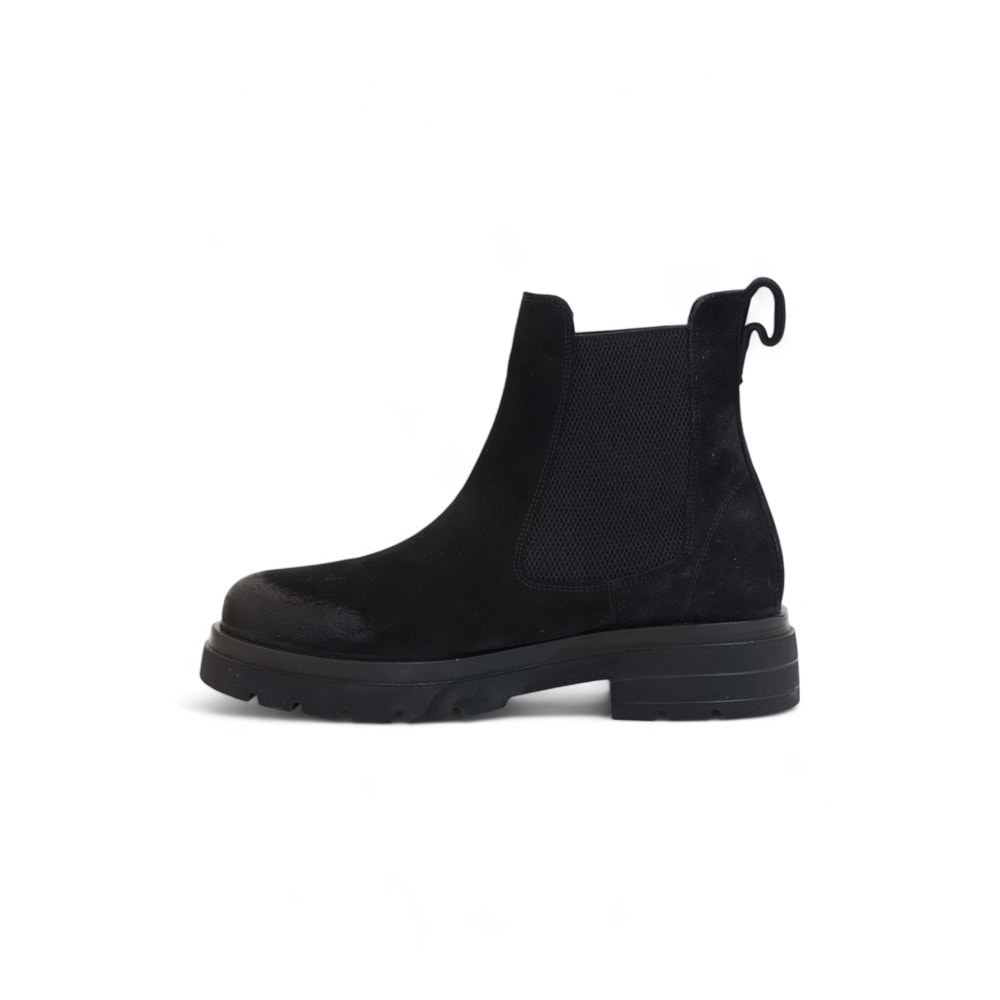 Hammer Jack 2102 Anatomik Tabanlı Ultra Hafif Hakiki Deri Chelsea Erkek Spor Bot - NKT02102-siyah-nubuk-40