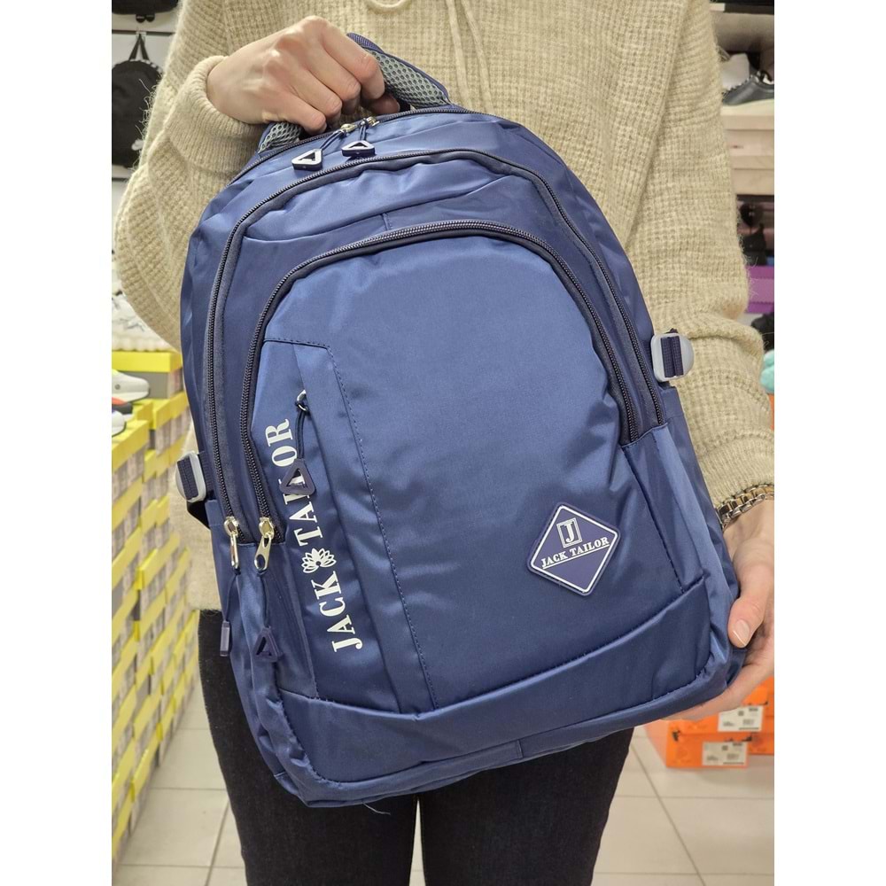 Jack Taılor 2110-60020 Unisex Anatomik Sırt Destekli Günlük ve Okul Sırt Çantası - NKT02110-lacivert-TEKEBAT