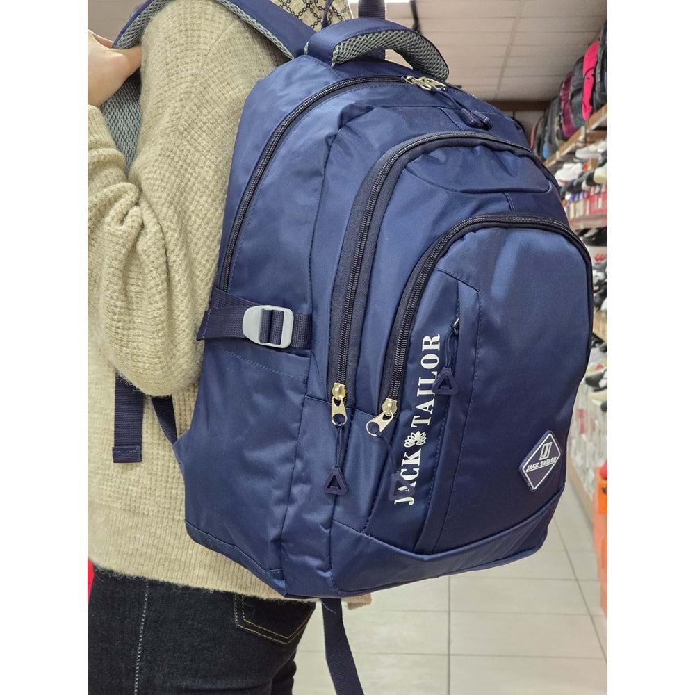 Jack Taılor 2110-60020 Unisex Anatomik Sırt Destekli Günlük ve Okul Sırt Çantası - NKT02110-lacivert-TEKEBAT