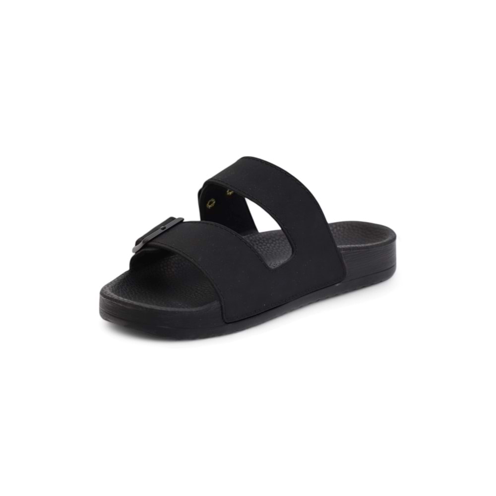 2116-BHM10 Tam Anatomik Unisex Tokalı Günlük Terlik - NKT02116-siyah-45