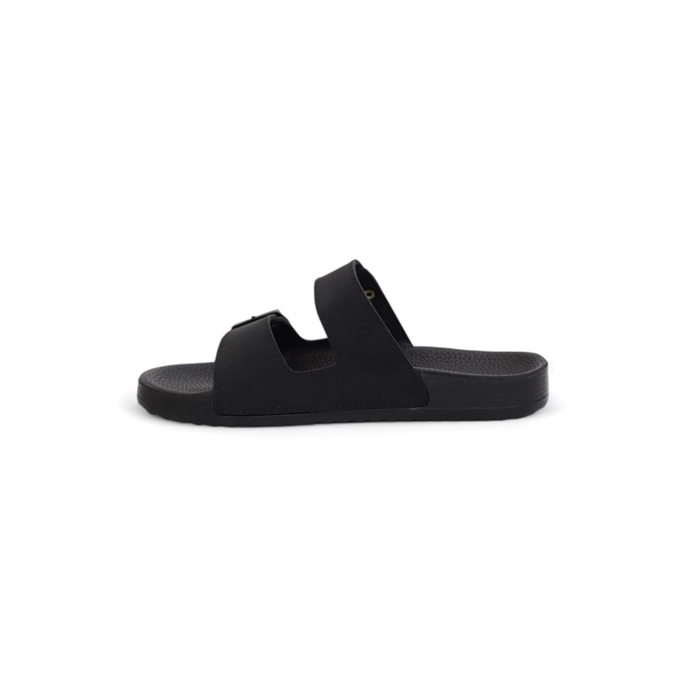 2116-BHM10 Tam Anatomik Unisex Tokalı Günlük Terlik - NKT02116-siyah-45