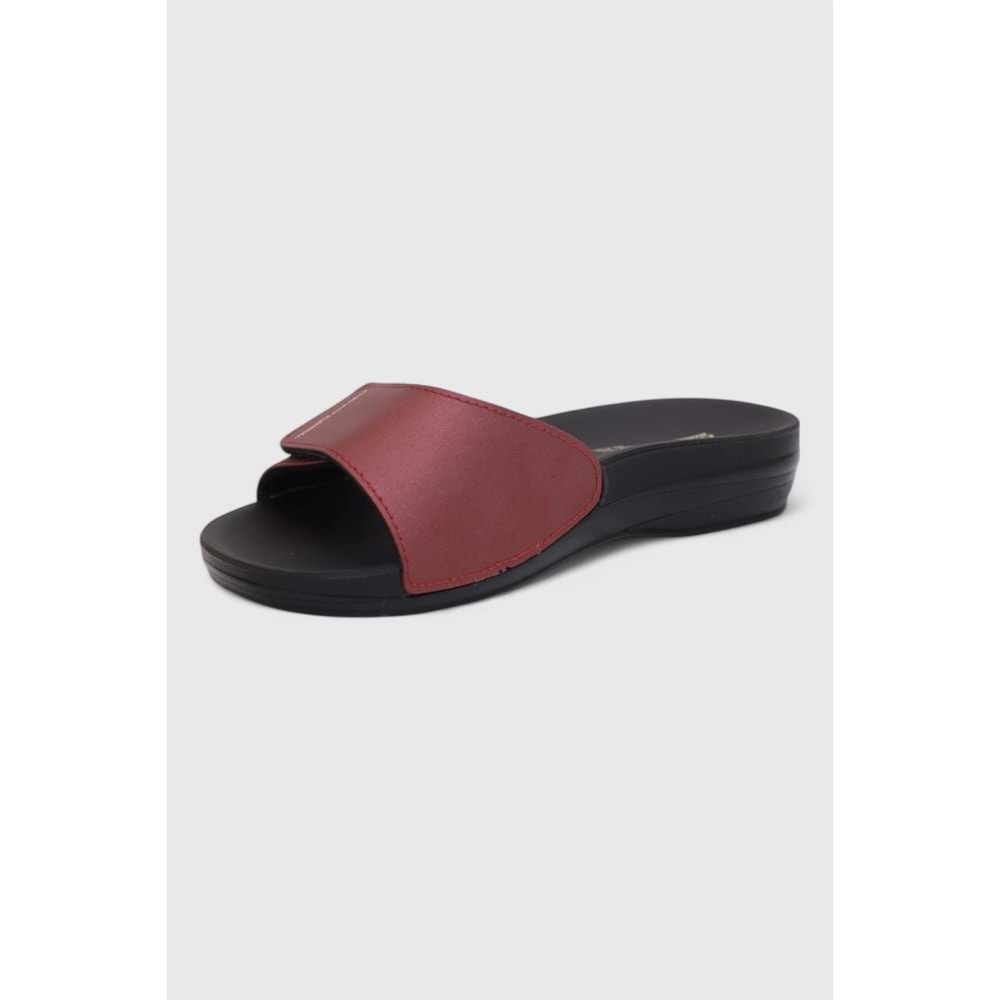 2119-Marına-12 Anatomik Tabanlı Kadın Günlük Terlik - NKT02119-BORDO-38