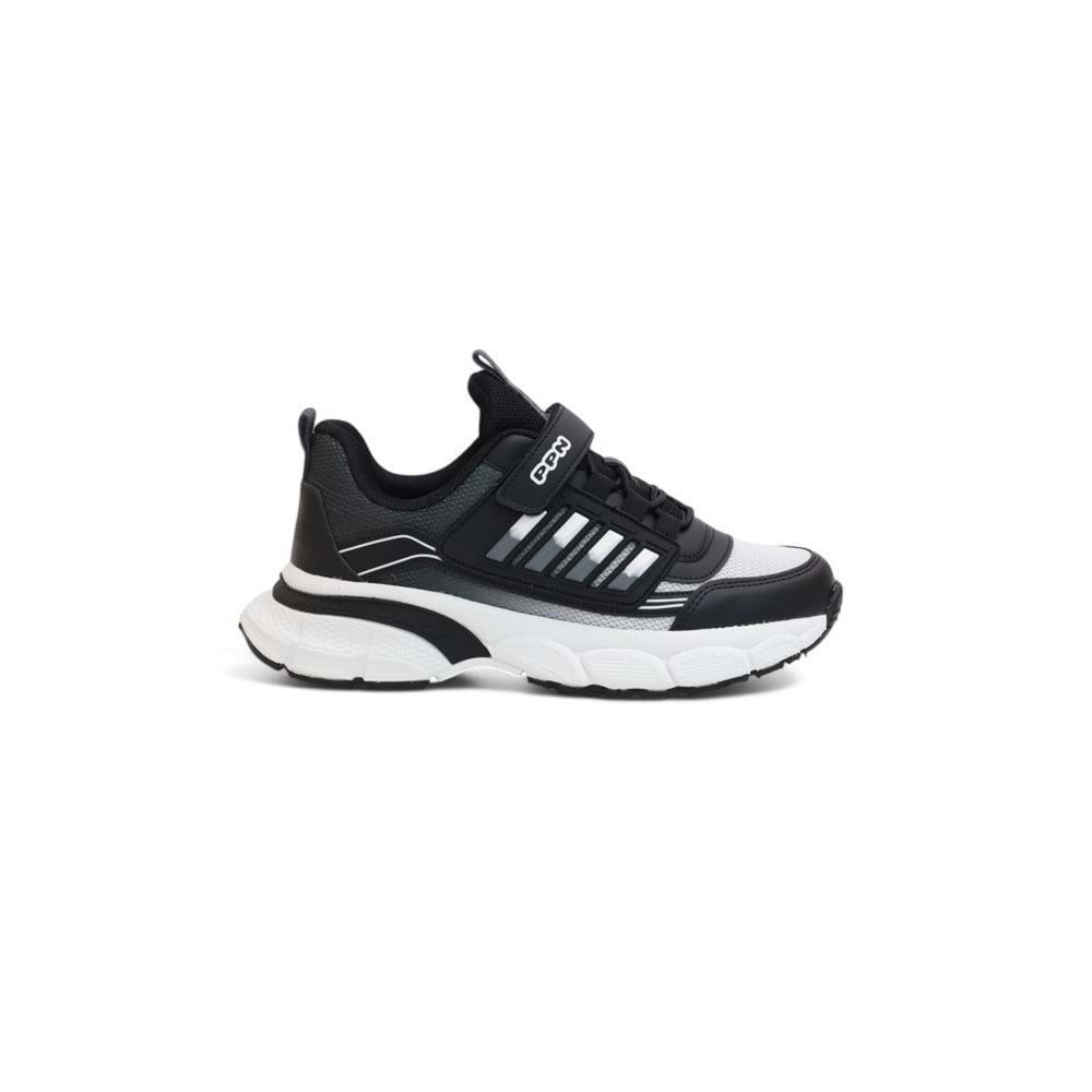 Kidessa 2135-1897 Pepino Anatomik Tabanlı Ultra Hafif Unisex Çocuk Sneakers Ayakkabı - NKT02135-siyah-gri-32