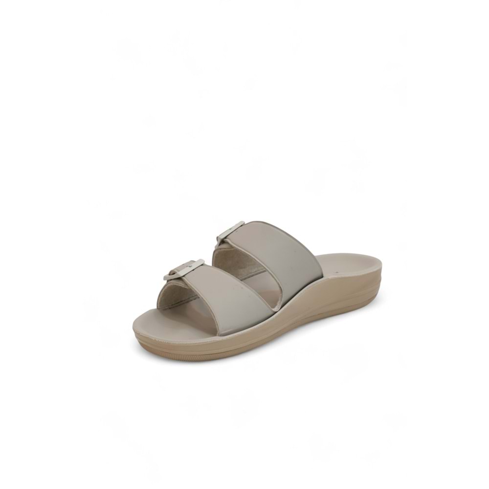 2142-9890 Tam Anatomik Unisex Hac ve Umre İçin Dikişsiz Terlik - NKT02142-BEJ-38