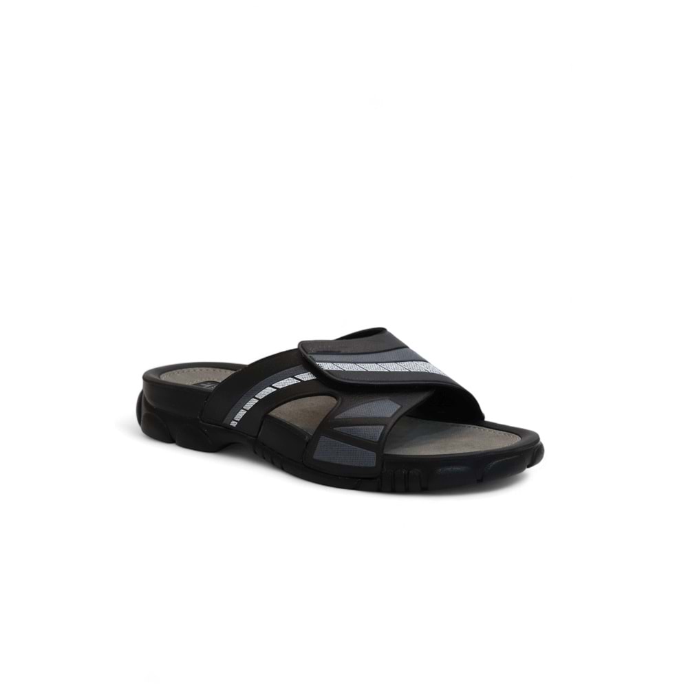 2143-3200-17 Tam Anatomik Unisex Günlük,Ofis,Spor,Havuz ve Tüm Islak Zeminler İçin Uyumlu Terlik - NKT02143-siyah-42