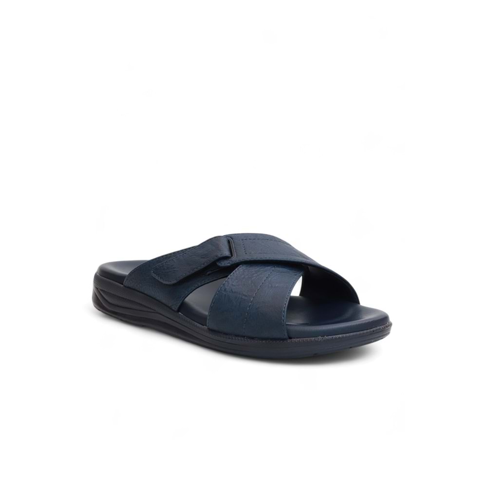 2148-9956 Tam Anatomik Üst Kalite Memory Foam Tabanlı Erkek Terlik - NKT02148-lacivert-41