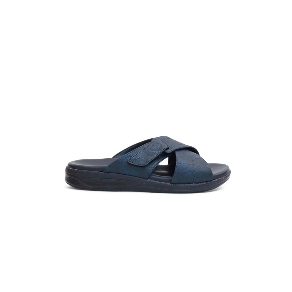 2148-9956 Tam Anatomik Üst Kalite Memory Foam Tabanlı Erkek Terlik - NKT02148-lacivert-41