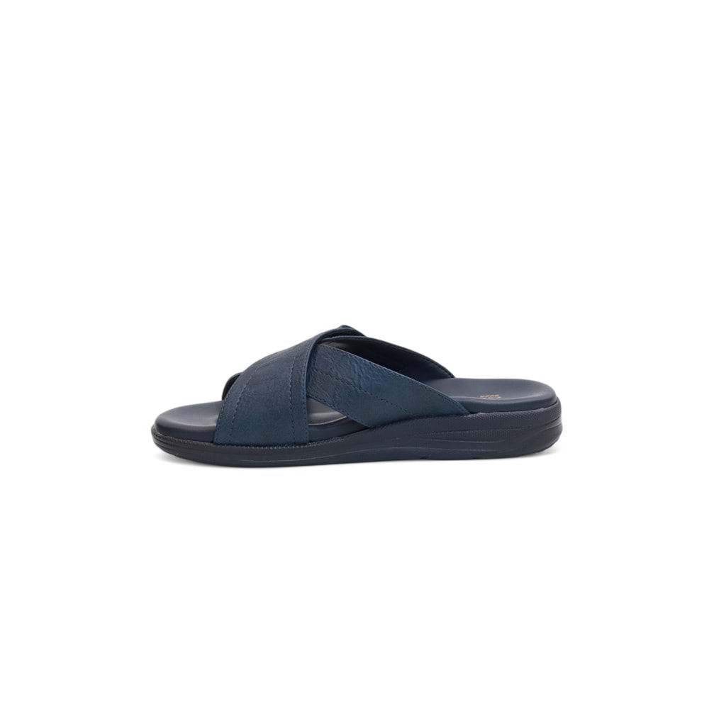 2148-9956 Tam Anatomik Üst Kalite Memory Foam Tabanlı Erkek Terlik - NKT02148-lacivert-42