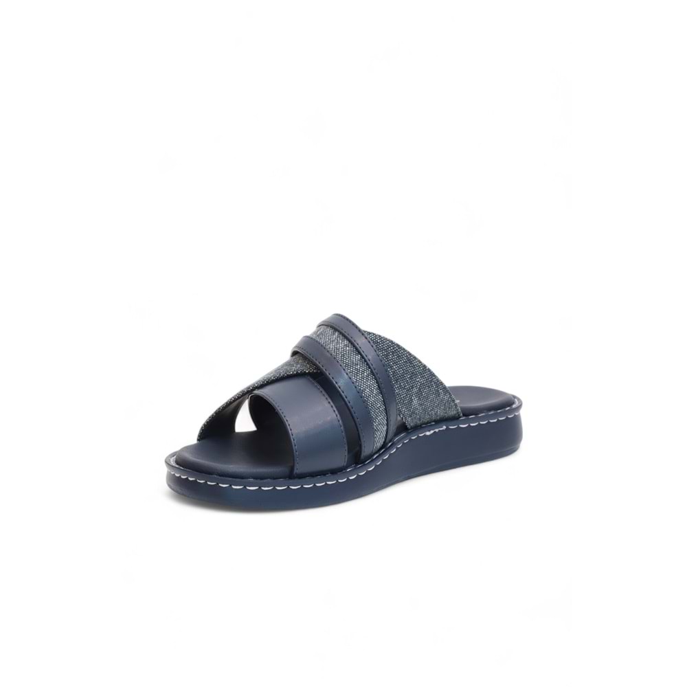 2149-9968-12 Tam Anatomik Üst Kalite Bantlı Erkek Günlük Terlik - NKT02149-lacivert-42