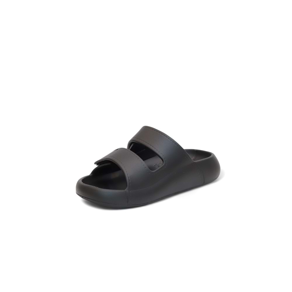 2153 Cırt Cırtlı Ultra Hafif Eva Tabanlı Havuz,Plaj,Günlük,Umre ve Hac İçin Uyumlu Erkek Terlik - NKT02153-siyah-40-41