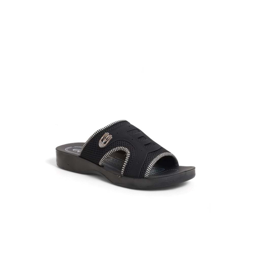 2170-Flex Soft Fileli Günlük,Umre ve Hac İçin Uyumlu Erkek Terlik - NKT02170-siyah-40