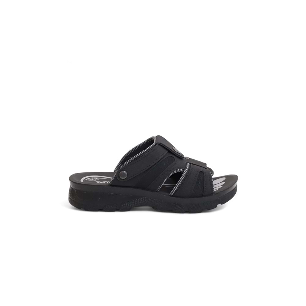 2171-Maxi Soft Fileli Günlük,Umre ve Hac İçin Uyumlu Erkek Terlik - NKT02171-siyah-40