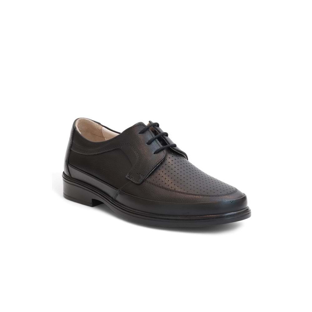 2183-LuısFıgo Hakiki Deri Üst Kalite Ultra Hafif Anatomik Tabanlı Erkek Günlük Klasik Ayakkabı - NKT02183-siyah-baskılı-41