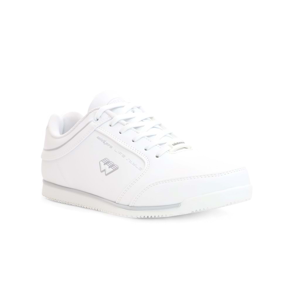 2199-Wickers Anatomik Tabanlı Unisex Sneakers Ayakkabı - NKT02199-BEYAZ-42
