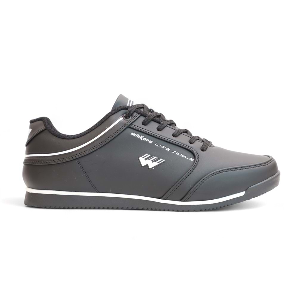 2199-Wickers Anatomik Tabanlı Unisex Sneakers Ayakkabı - NKT02199-siyah-42
