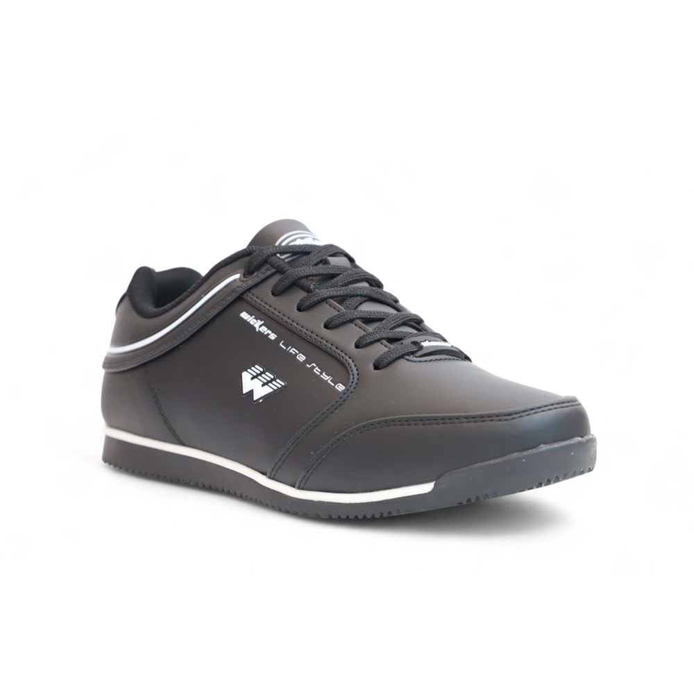 2199-Wickers Anatomik Tabanlı Unisex Sneakers Ayakkabı - NKT02199-siyah-42