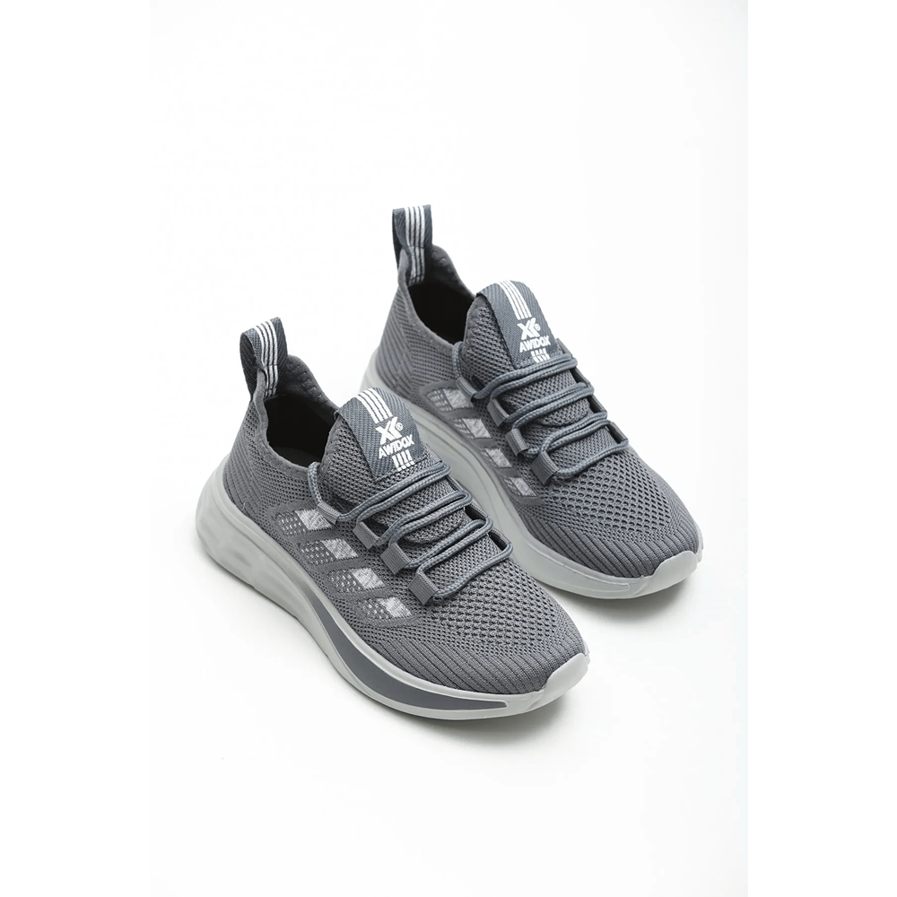 2201-Awıdox Anatomik Tabanlı Unisex Bağcıksız Sneakers Ayakkabı - NKT02201-Füme-41