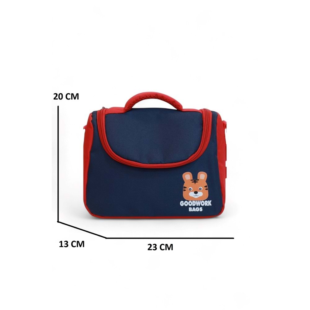 2205-Goodwork Erkek Çocuk Üçlü Set Figürlü İlkokul Sırt Çantası - NKT02205-lacivert-kırm-TEKEBAT