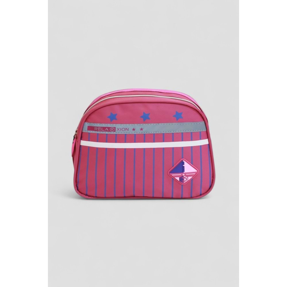 Relaxion 1320 Yeni Sezon Kız Çocuk İlkokul Çantası İkili Takım - NKT02212-Pembe-Mor-TEKEBAT
