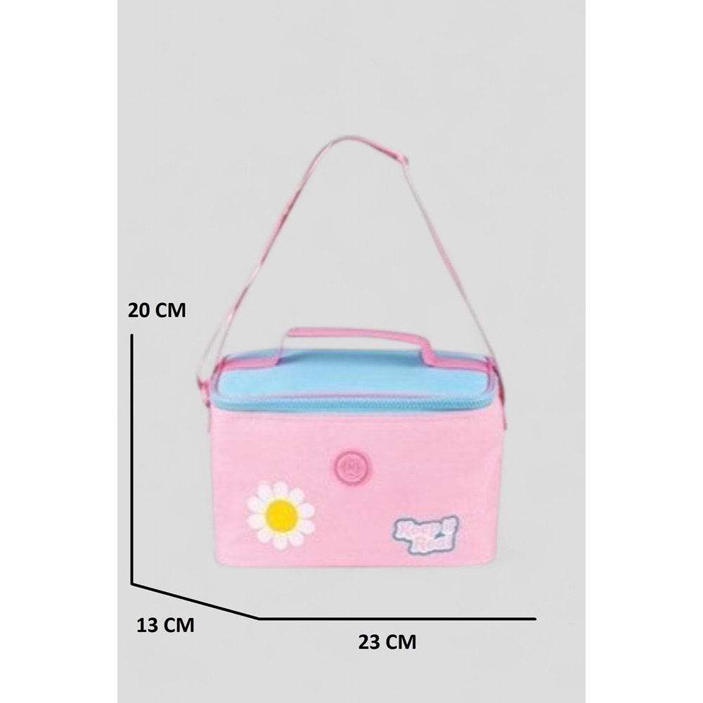 Muggle 2214 İthal Ürün Üst Kalite Unisex Çocuk Üçlü Set İlkokul Sırt Çantası - NKT02214-PEMBE-TEKEBAT