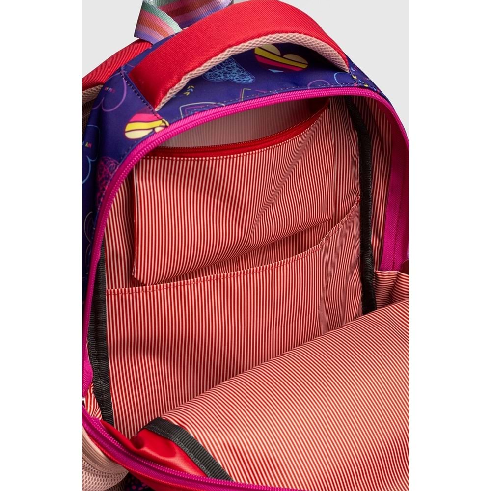 2217-My Polo Anatomik Sırt Yapılı Unisex Işıklı Tekerlekli İlkokul Çantası - NKT02217-PEMBE-TEKEBAT