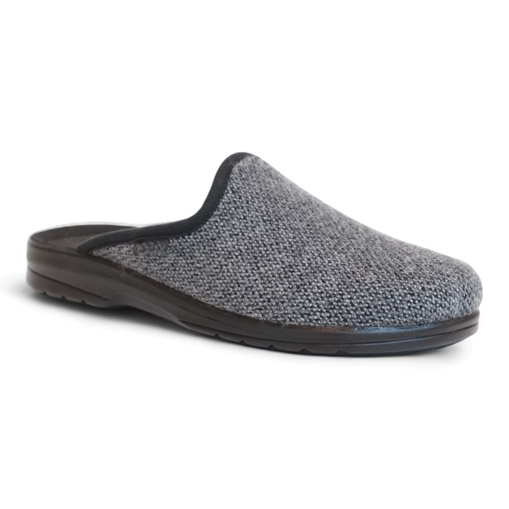 2220-9955-Ceyo Tam Anatomik Erkek Ev,Ofis Terliği - NKT02220-Füme-42