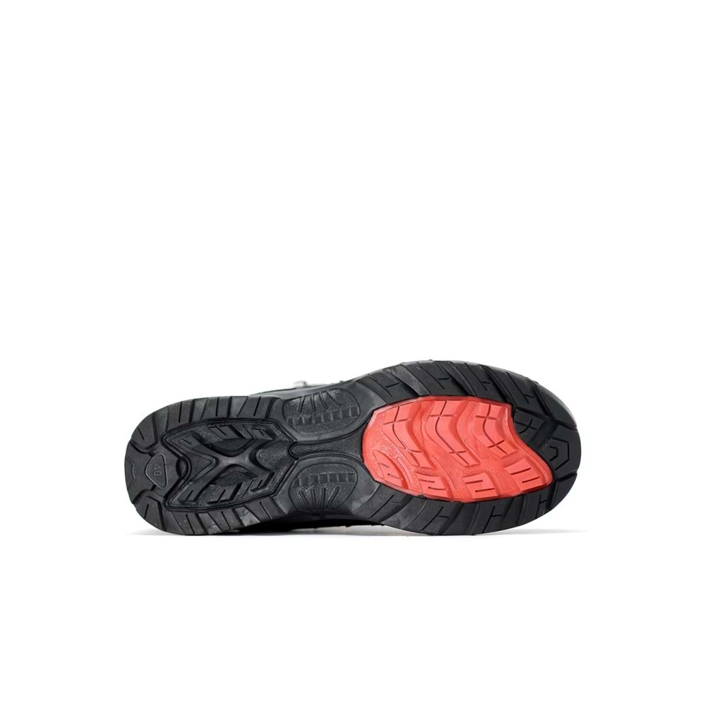2223-Jamper Anatomik Kaydırmaz Tabanlı Soft Shell Outdoor Trekking Erkek Fermuarlı Spor Bot - NKT02223-Füme-42