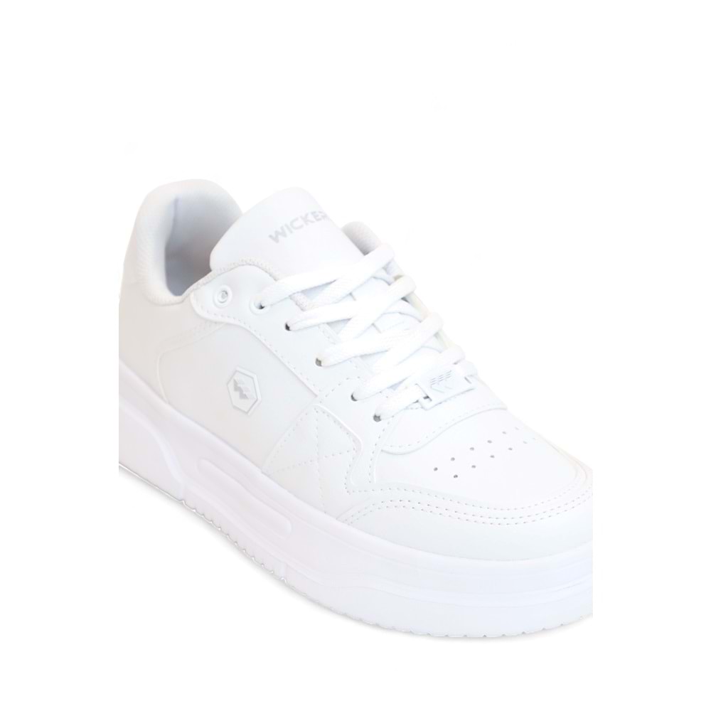 2227-Wickers Air Force Modeli Anatomik Tabanlı Üst Kalite Unisex Sneakers Ayakkabı - NKT02227-BEYAZ-37
