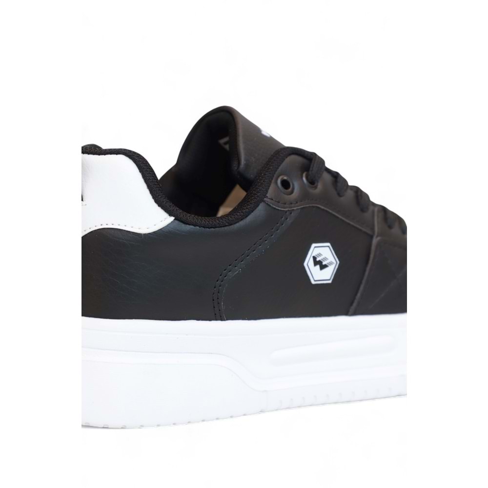 2227-Wickers Air Force Modeli Anatomik Tabanlı Üst Kalite Unisex Sneakers Ayakkabı - NKT02227-siyah-beyaz-40