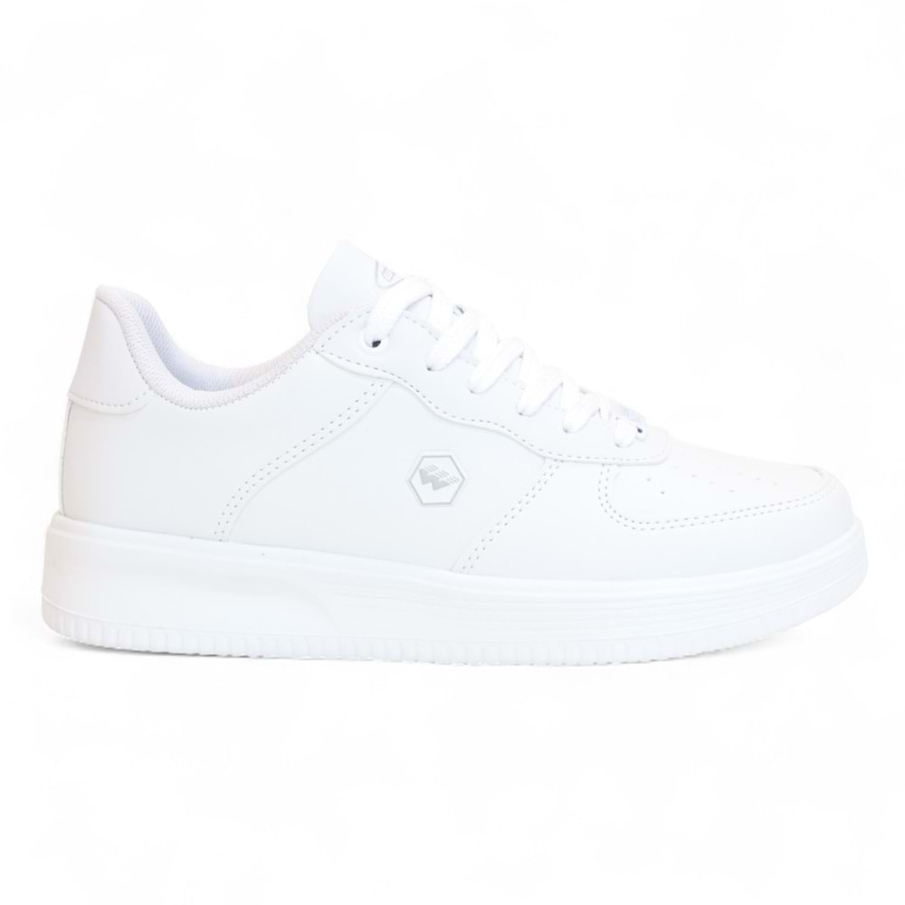 2228-Wickers Air Force Modeli Anatomik Tabanlı Üst Kalite Unisex Sneakers Ayakkabı - NKT02228-BEYAZ-42