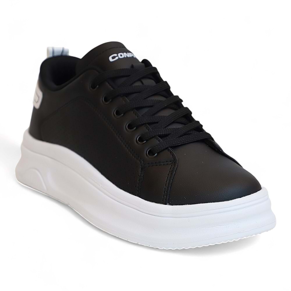 2230-Conpax Mcqueen Modeli Anatomik Tabanlı Üst Kalite Unisex Sneakers Ayakkabı - NKT02230-siyah-beyaz-37