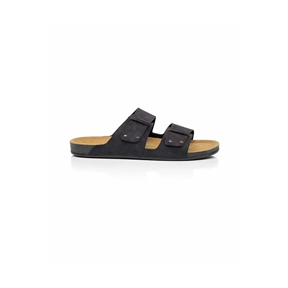 2245-Look Life Unisex Çift Tokalı Ultra Hafif Havuz,Plaj ve Günlük Kullanıma Uygun Terlik - NKT02245-siyah-46