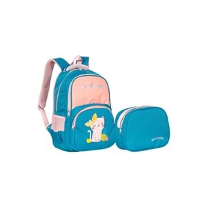 relaxion 1330 ortopedic ilkokul çanta - mavi pembe - TEK EBAT