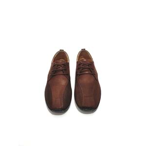 birkan deri erkek günlük ayakkabı - kahverengi - 41