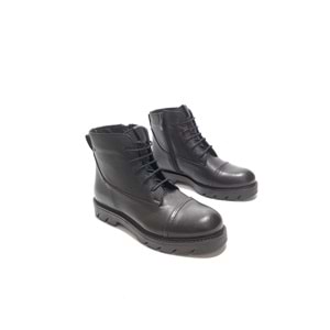 castle black 33651-1 hakiki deri bayan bot - siyah - 37