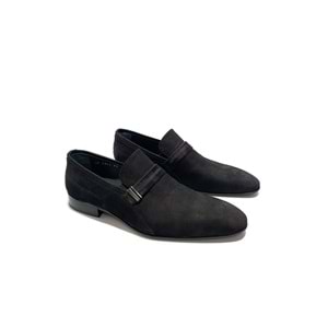 smart hakiki deri erkek klasik ayakkabı - siyah - 40
