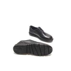 polaris hakiki deri ortopedic erkek ayakkabı - siyah - 40