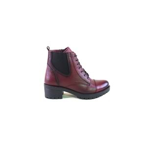 Winssto 564 Hakiki Deri Bayan Bot - BORDO - 38