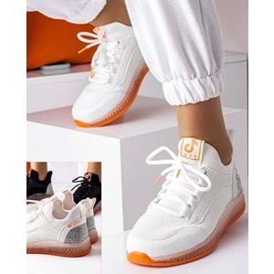 Konfores 886 Bayan Anatomik Sneakers Ayakkabı - BEYAZ - 38