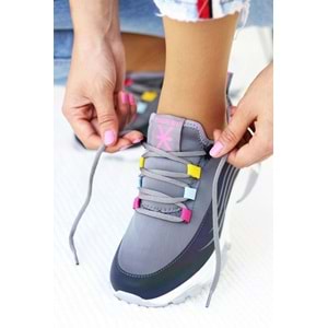 Konfores 887 Bayan Anatomik Sneakers Ayakkabı - gri - 36