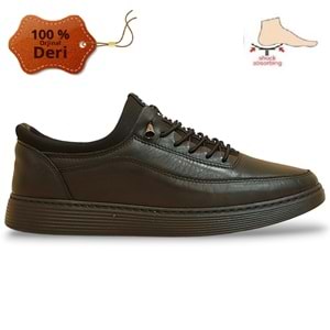 Konfores 958 Hakiki Deri Anatomik Erkek Ayakkabı - NKT00958-siyah-46