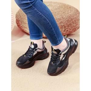 Lescon Easystep Catwalk-2 Anatomik Sneakers Ayakkabı - NKT00976-siyah-36