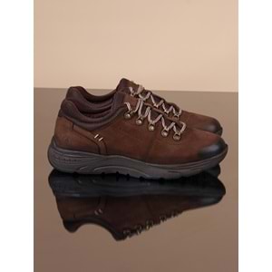 Konfores 1068 Hakiki Deri Anatomik Outdoor Ayakkabı - NKT01068-kahverengi-40