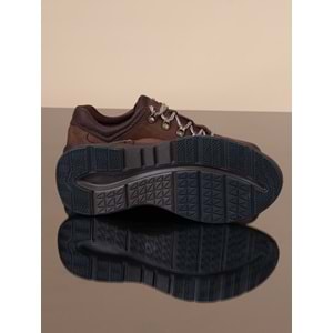 Konfores 1068 Hakiki Deri Anatomik Outdoor Ayakkabı - NKT01068-kahverengi-40