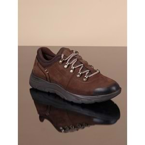 Konfores 1068 Hakiki Deri Anatomik Outdoor Ayakkabı - NKT01068-kahverengi-40
