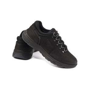 Konfores 1068 Hakiki Deri Anatomik Outdoor Ayakkabı - NKT01068-siyah nubuk-45
