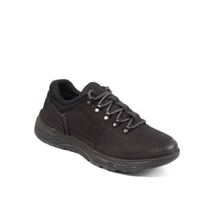 Konfores 1068 Hakiki Deri Anatomik Outdoor Ayakkabı - NKT01068-siyah nubuk-45