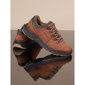 Konfores 1068 Hakiki Deri Anatomik Outdoor Ayakkabı - NKT01068-TABA-41