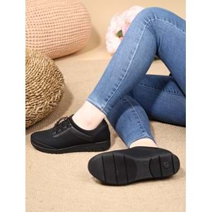 Konfores 1081 Anatomik Bayan Mevsimlik Ayakkabı - NKT01081-siyah-38