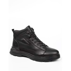 Konfores 1095 Hakiki Deri Anatomik Taban Fermuarlı Erkek Bot - NKT01095-siyah-45